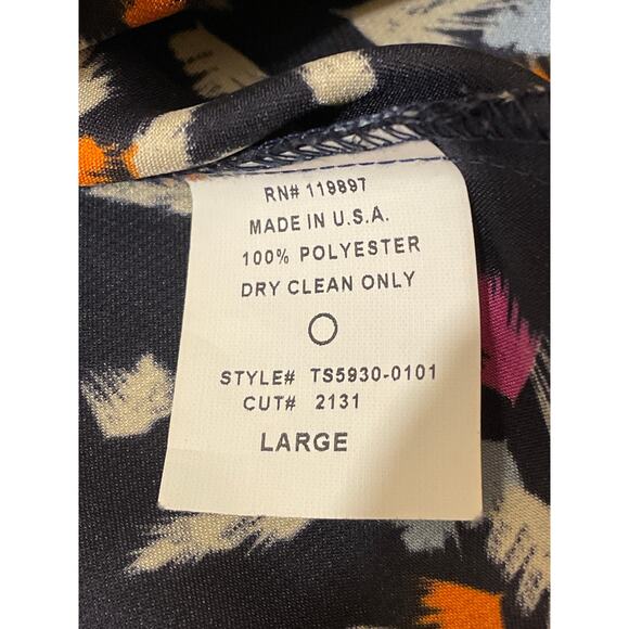 Collective Concepts Women's Size Large Blouse Shirt Print Casual - Picture 4 of 8